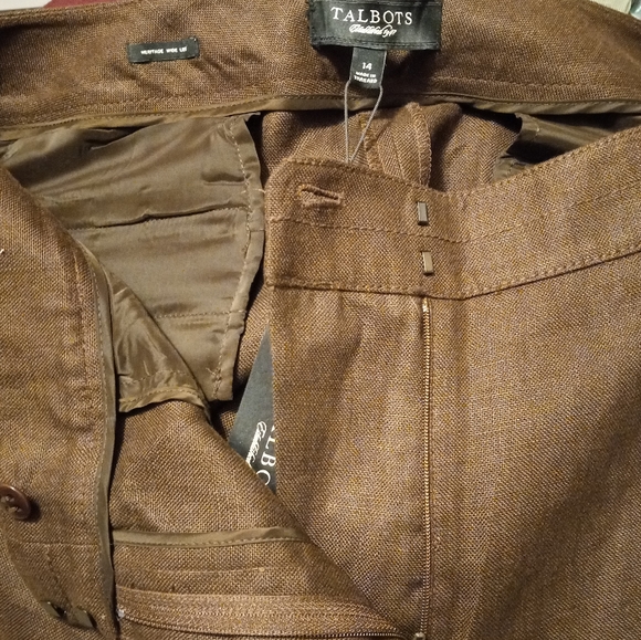 Talbots Heritage  Irish linen wide leg pant. Worn once - Picture 5 of 12